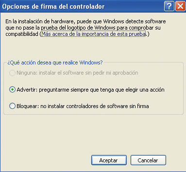Windows Vista: Validación de controladores