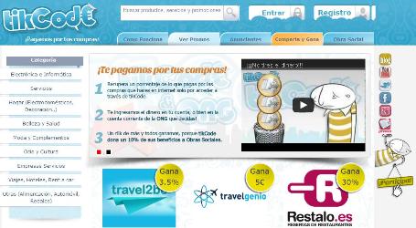 TikCode ofrece la ventaja de recuperar dinero de las compras online