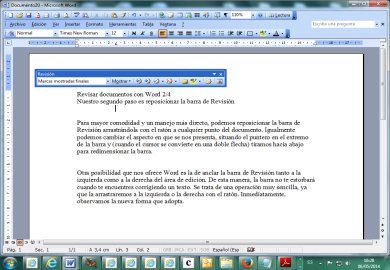 Revisar documentos con Word 2/4