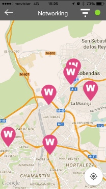 Womenalia lanza una app que permite geolocalizar a los contactos profesionales