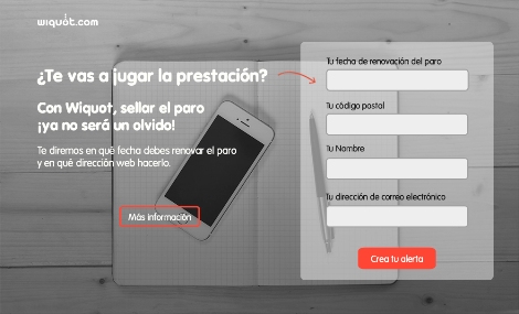 Wiquot crea el primer sistema de alertas para la renovación del paro
