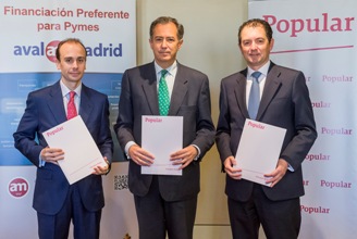 El Banco Popular refuerza el apoyo a las pymes con Avalmadrid