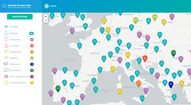 Startup Europe Map