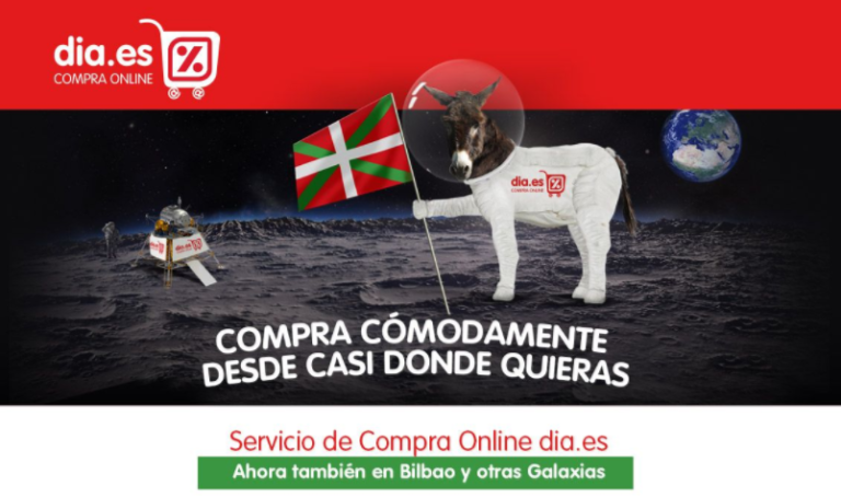 Leggi l'articolo DIA lanza un euskalburro a la Luna para promocionar las compras online