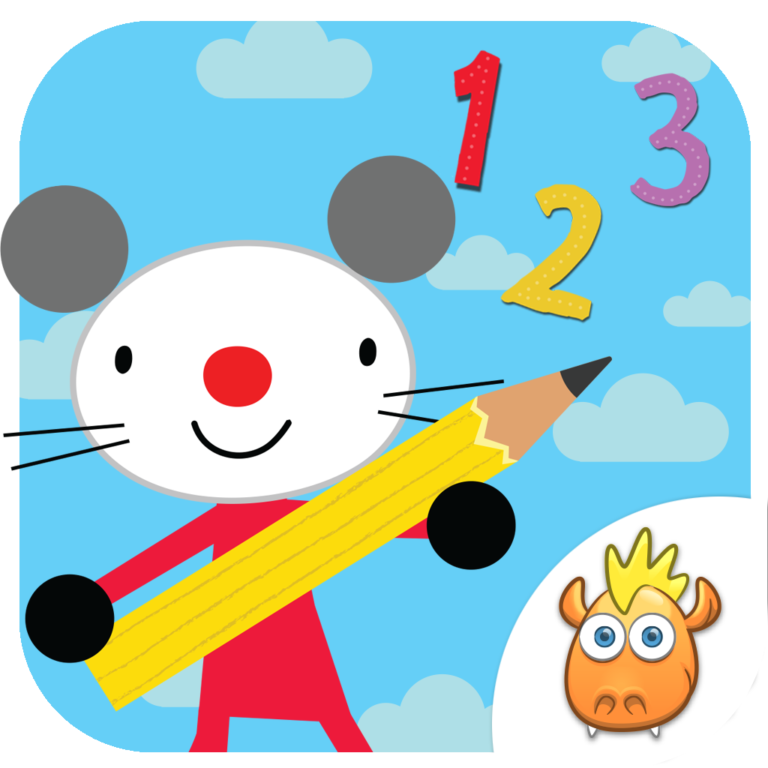 Arty Mouse, Números, la nueva app creativa para aprender los números y estimular la preescritura