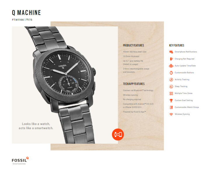 Fossil presenta cuatro nuevos modelos inteligentes de relojes en el CES
