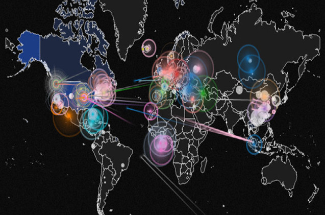 Mapa de ataques Ddos en tiempo real