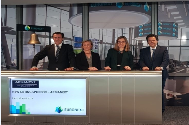 El equipo de Armanext durante la ceremonia del bellring