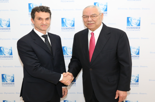 Javier Arroyo y Colin Powell