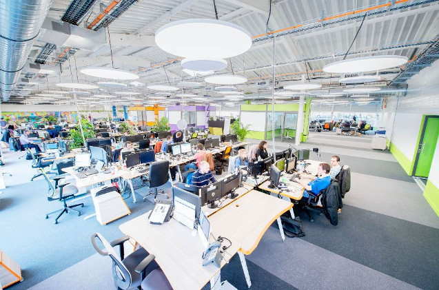 Oficinas de una empresa tecnológica