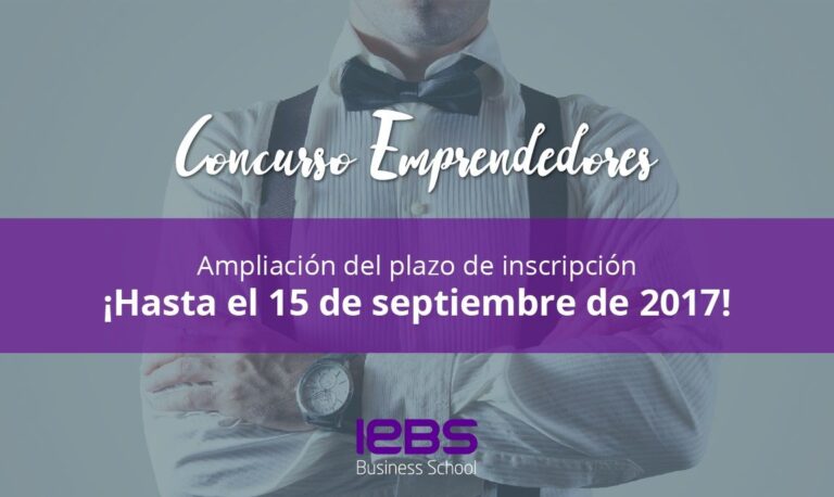 IEBS amplía el plazo de inscripción para su Concurso de Emprendedores
