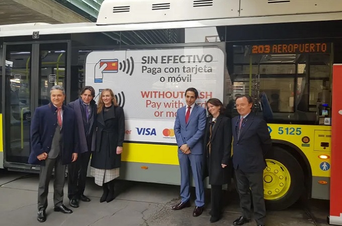 El pago con Visa llega a los autobuses públicos de Madrid