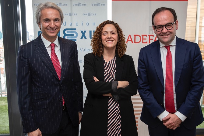 Manuel Broseta, Fundación Conexus; María del Mar López Gil, Departamento de Seguridad Nacional; y Alberto Z. Álvarez, ADEFAM 